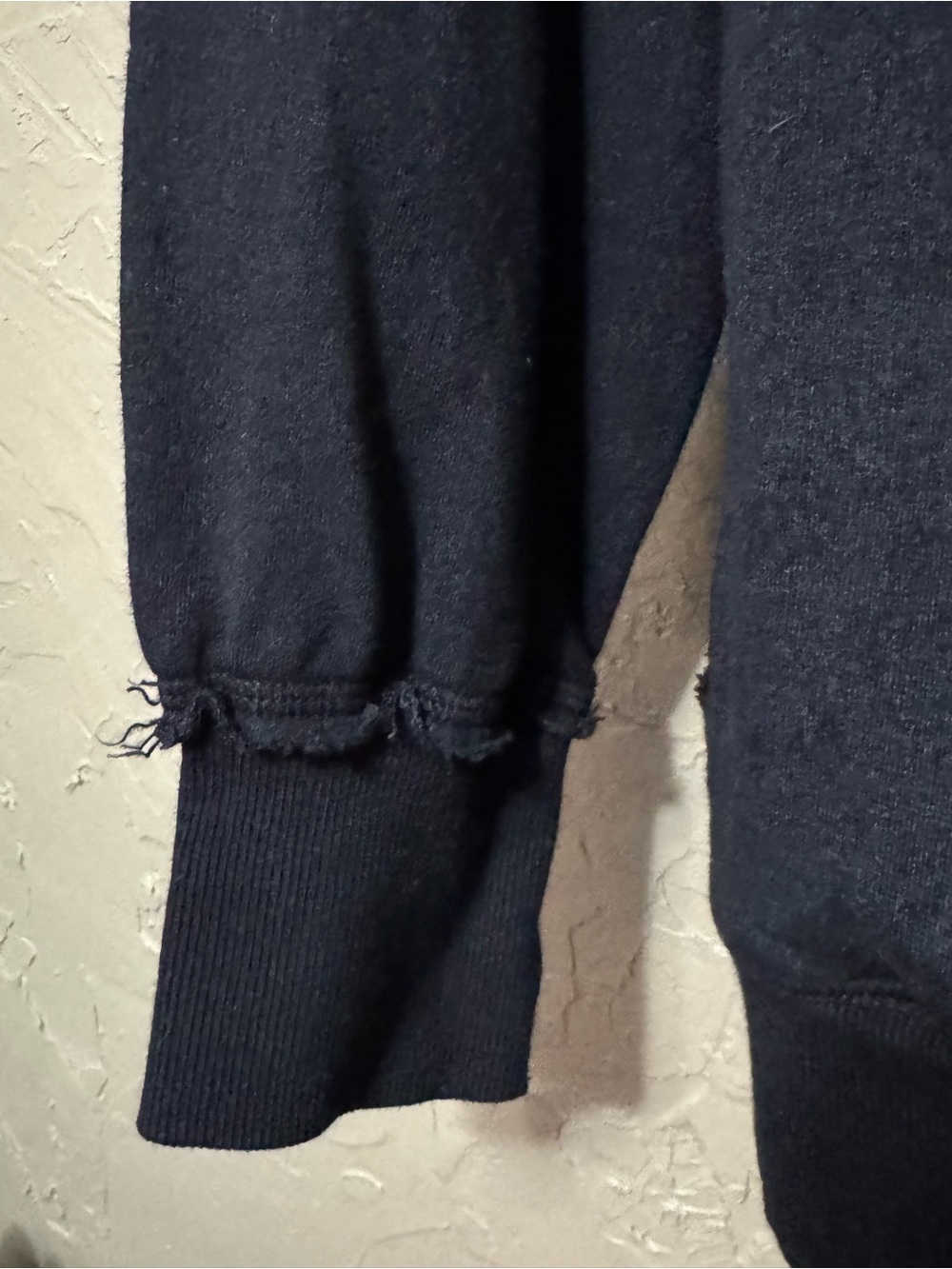 Zenana Black Mineral Wash Oversized Distressed Pocket Sweatshirt – Size L - Picture 4 of 8